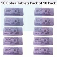Pack of 10 Black Cobra Tablets Pack - 50 Tablets